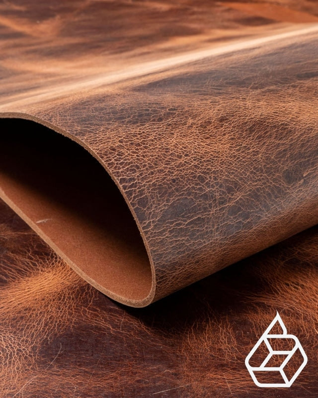 Buffel Collectie | Dik En Standig Buffelleer Met Matte Finish Rust / Paneel (30 X 20 Cm) Leer