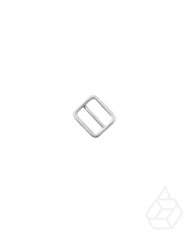 Vierkante Schuifgesp | Goud En Zilver 3 Binnenmaten Zilver / Binnenmaat 15.7 Mm Fournituren