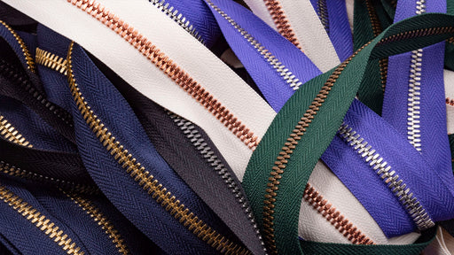 Different types of zippers