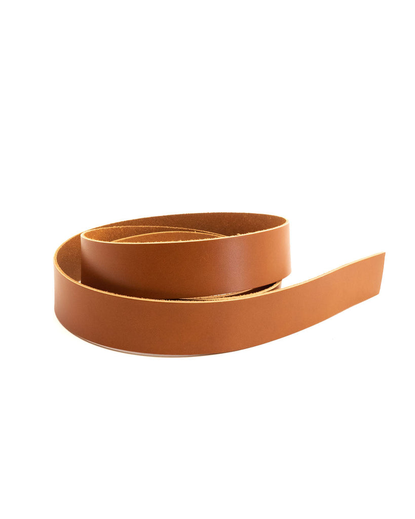 Vegetable tanned belt strap leather, Plantaardig gelooid riemleer, Pflanzlich gegerbtes Gürtelriemenleder - Vienna Collection Belt Strap - Cognac - Leatherbox