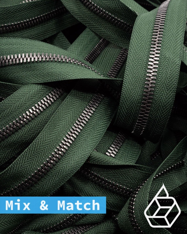 Excella® | Most beautiful YKK gunmetal custom zippers