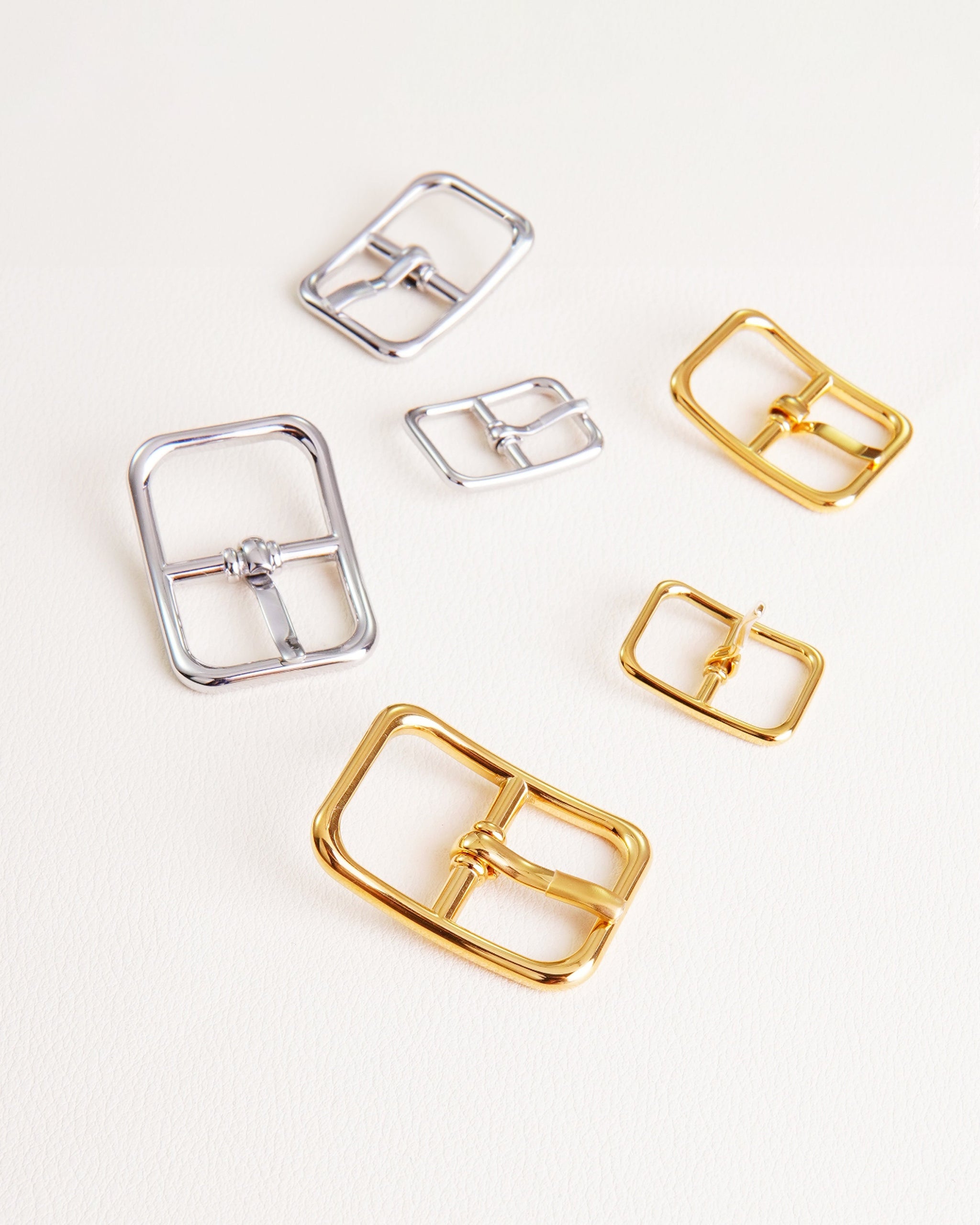 Sourcing Map 8Pcs Metal Bag Strap Connect Buckles,12x22mm Purse Screw Fixing Rivets Barbell Shape For Handbag Belt Handle Connective Decoration (Light Golden