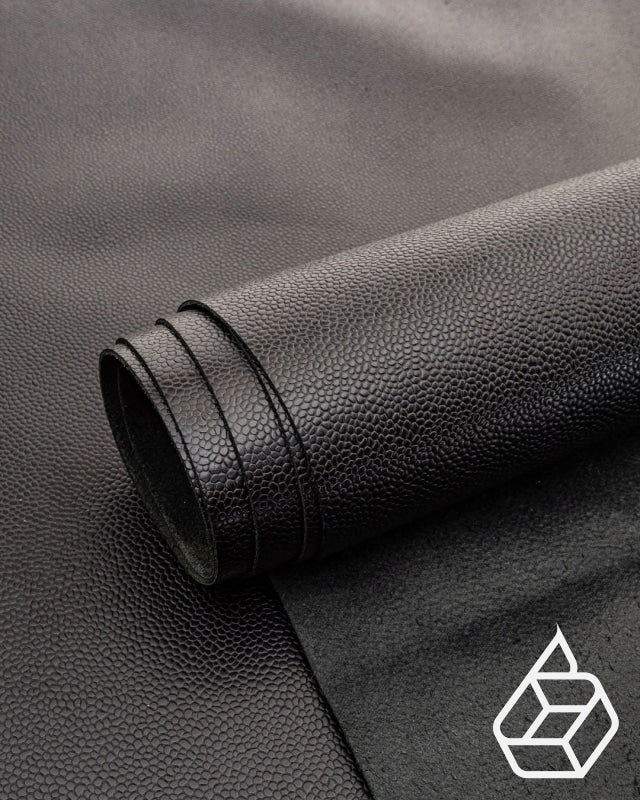 Novotan Caviar Collection | Soft Glossy Calf Leather With A Famous Print Noir / Panel (30 X 20 Cm)