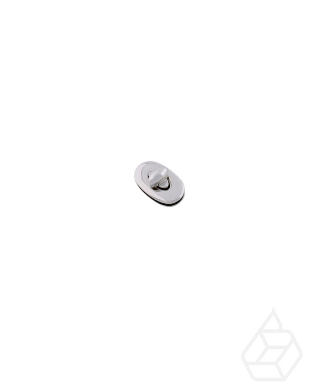 Ovale Draaisluiting | Nickel Finish 33 X 20 Mm Fournituren