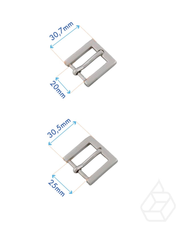 Rectangular Frame Buckle Rectangular buckle in silver for leather bag, belt or accessories