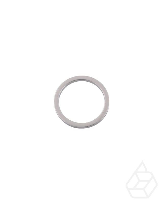 Ronde Platte O-Ring | Zilver Binnenmaat 57 5 Mm (2 Stuks) Fournituren