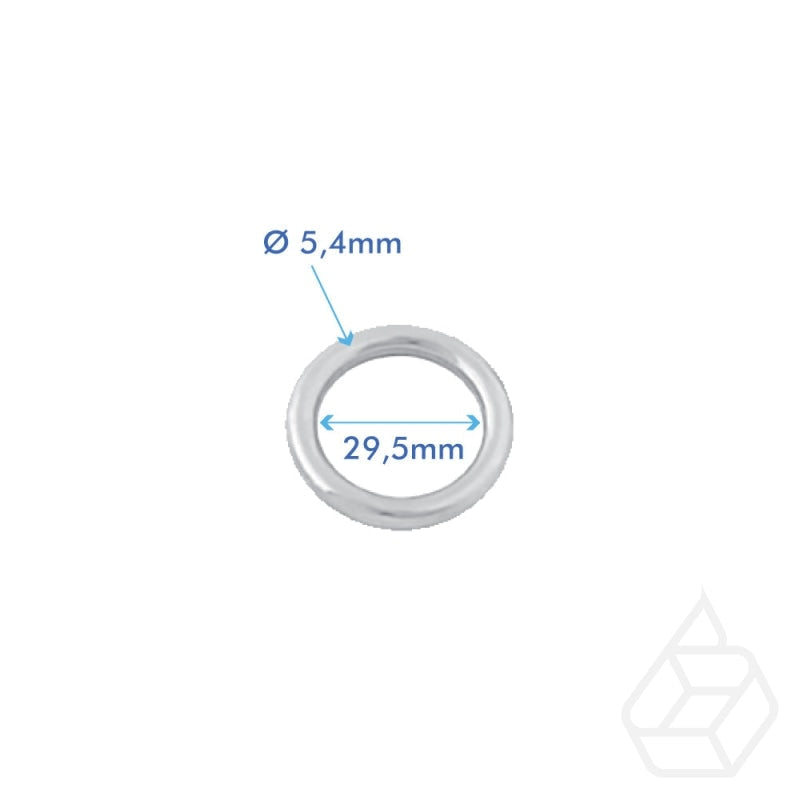 Ronde O-Ring | Zilver Binnenmaat 29 5 Mm (2 Stuks) Fournituren