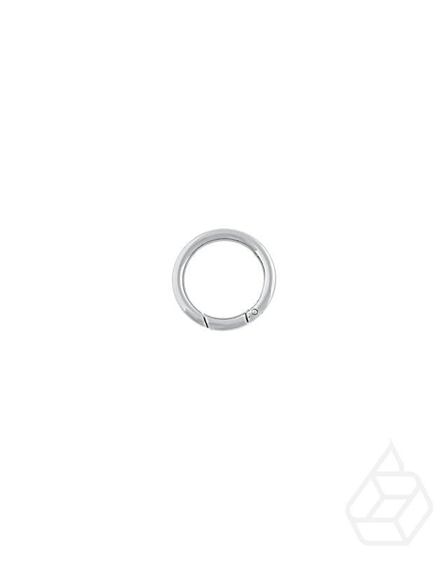 Ronde O-Ring Musketonhaak | Goud En Zilver 2 Binnenmaten Zilver / Binnenmaat 19.5 Mm Fournituren