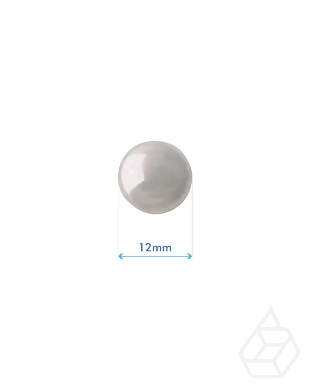 Studs | Zilver Diameter 12 Mm (4 Stuks) Fournituren